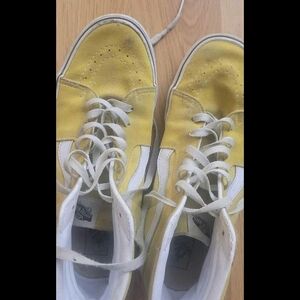 Vans Classic Yellow and White Shoes